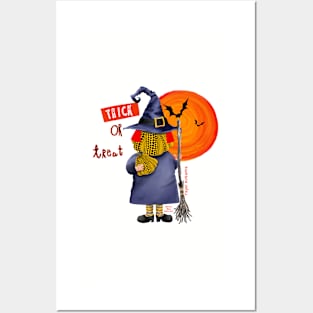 Trick or treat,  Happy Halloween with Yayoi Kusama and her witchy pumpkin Posters and Art